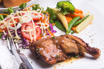 Steak and Sausages