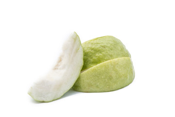 Guava (tropical fruit) isolated on white background