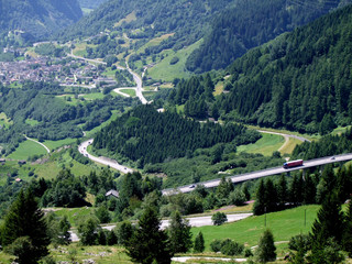 San Bernadino Pass in der Schweiz