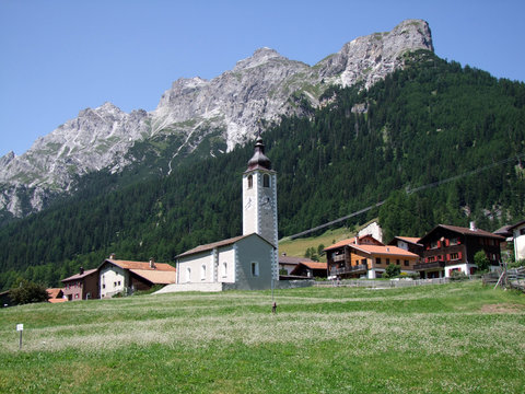 Sufers in Graub&uuml;nden in der Schweiz