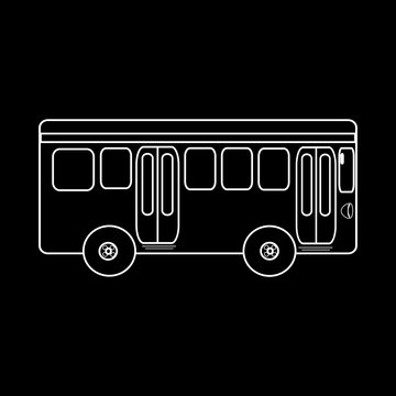 Passenger bus journey to city public transport