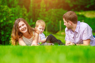 family - enjoying the life together