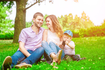 Fototapeta premium family - enjoying the life together