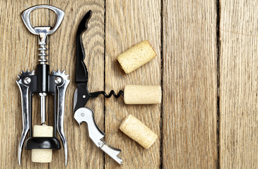 Still life with cork-screws and corks