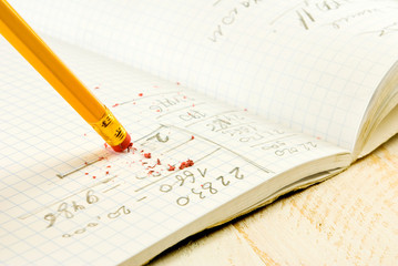 pencil with eraser