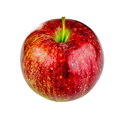 Red Fuji Apple cutout on transparent background