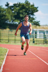 Obraz premium Runner sprinting