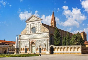 Santa Maria Novella church. Florence, Italy - obrazy, fototapety, plakaty