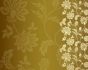 wedding card design, paisley floral pattern , India