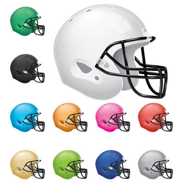 American Football Helmet Set