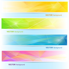 A set of vector banners