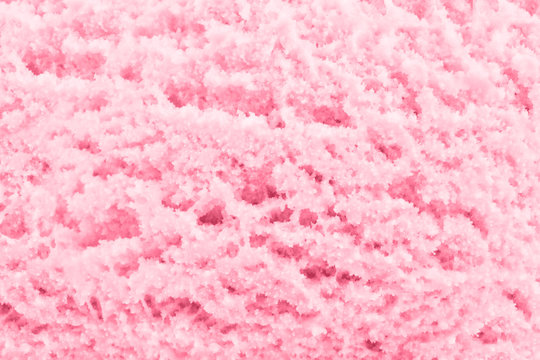 Pink strawberry ice cream background texture