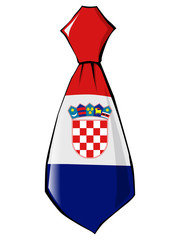 Naklejka premium flag in necktie