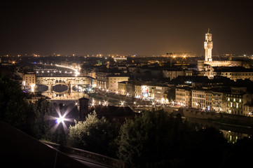 Florence by Night. Landscape from Piazzale Michelangelo

