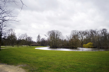 Obraz premium lake in Vondelpark Amsterdam Holland 