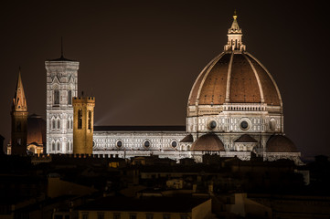Florence by Night. Landscape from Piazzale Michelangelo
