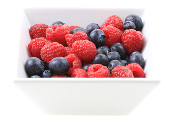 blueberries ad raspberries