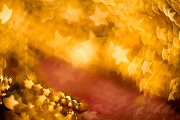 Blurred Pink and Gold