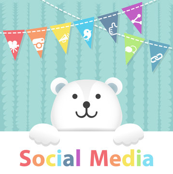 Social Media Polar Bear