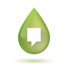 Olive oil drop icon with a tooltip