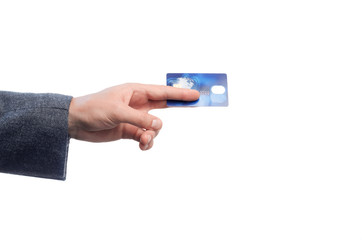 credit card in hand