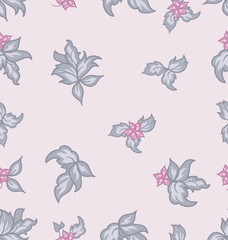 Materiał do szycia Cute flower vintage seamless background