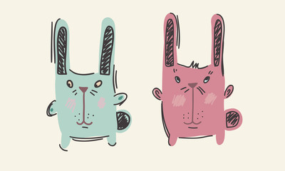 Fototapeta premium rabbits