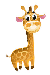 Naklejka premium soft toys - baby giraffe. vector
