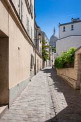 Fototapeta na wymiar Montmartre, Rue Saint Rustique, Paris, France