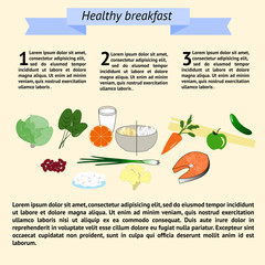 infographics healthy breakfast
