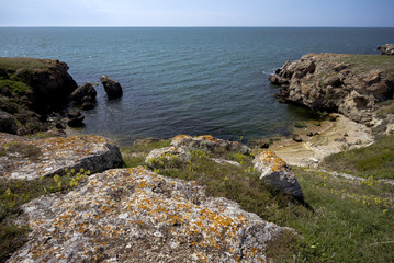 Fototapeta na wymiar Bay on Cape Kazantip .