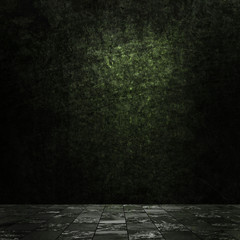 grunge empty room interior