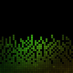 abstract square pixel mosaic background