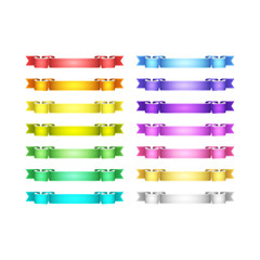 vector ribbons set