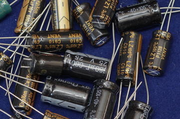 Group of various electronic components