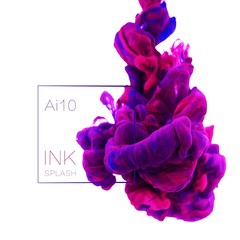 Fototapeta premium realistic vector ink splash