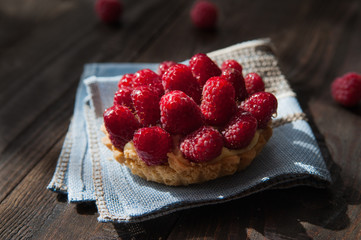 Delicious tart with berry fruits