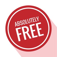 Free. Free Badge. Free Tag. Free Button. Vector