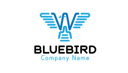 Fototapeta premium Blue Bird Logo template