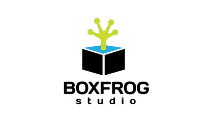 Box Frog Logo template