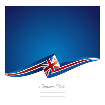 New Abstract UK Flag Ribbon