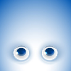 Eyes Blue Watch Look Upwards Background; Eps10