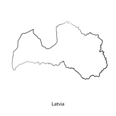 Obraz premium Map of Latvia for your design