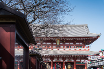 Nakamise shopping street in Asakusa connect to Senso-ji Temple i