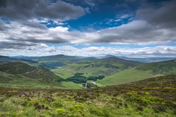 Luggala valley in Wicklow mountains