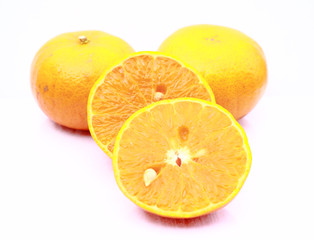 Orange isolated on a white background.