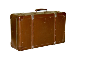 Vintage brown suitcase