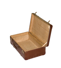 Vintage brown suitcase