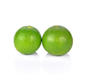 Fresh lime isolated on a white background