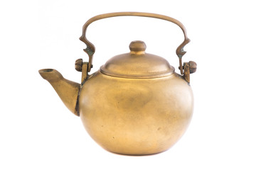 Pot on white background